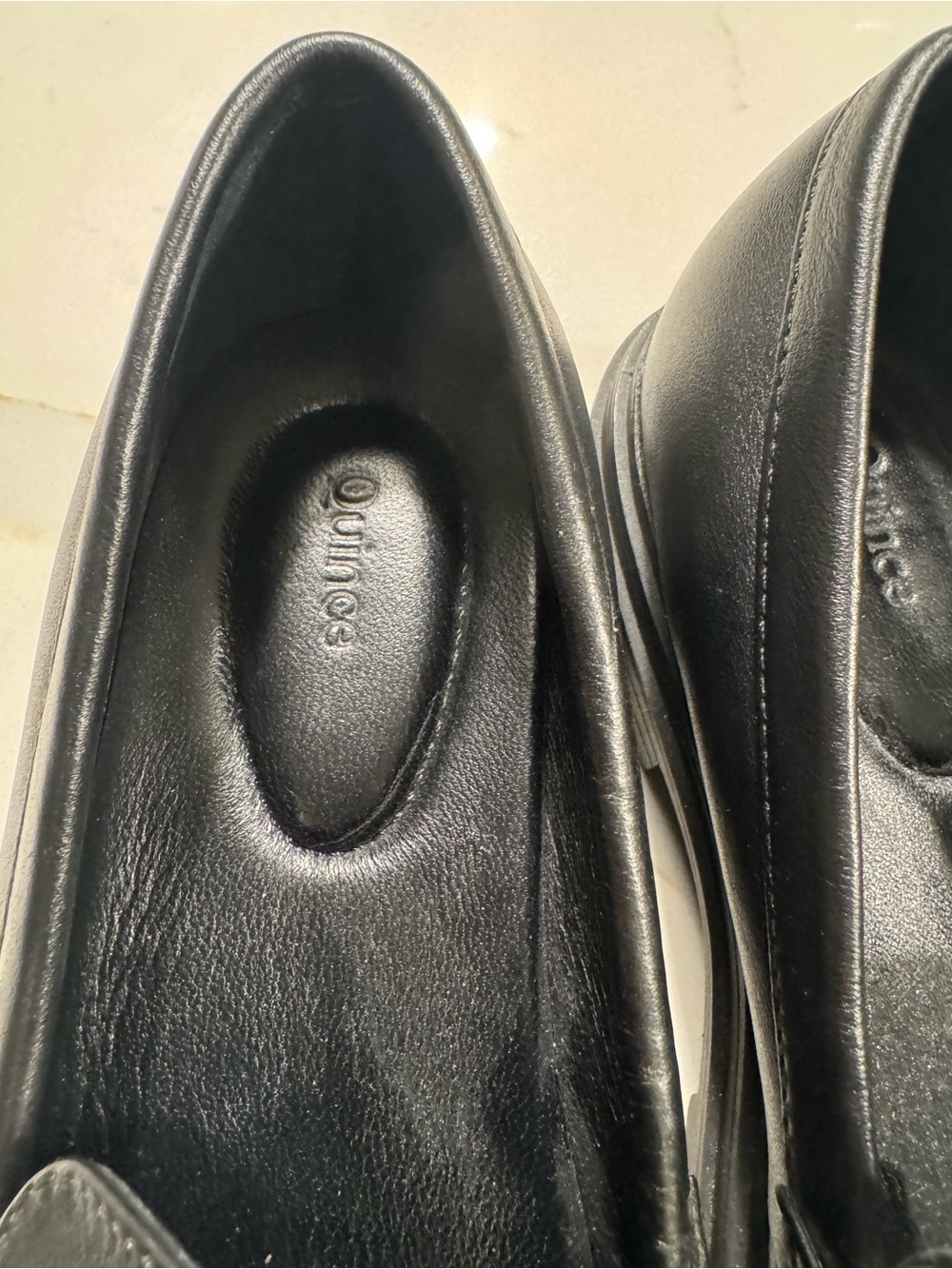 Quince Black Leather Penny Loafers - Picture 3 of 7